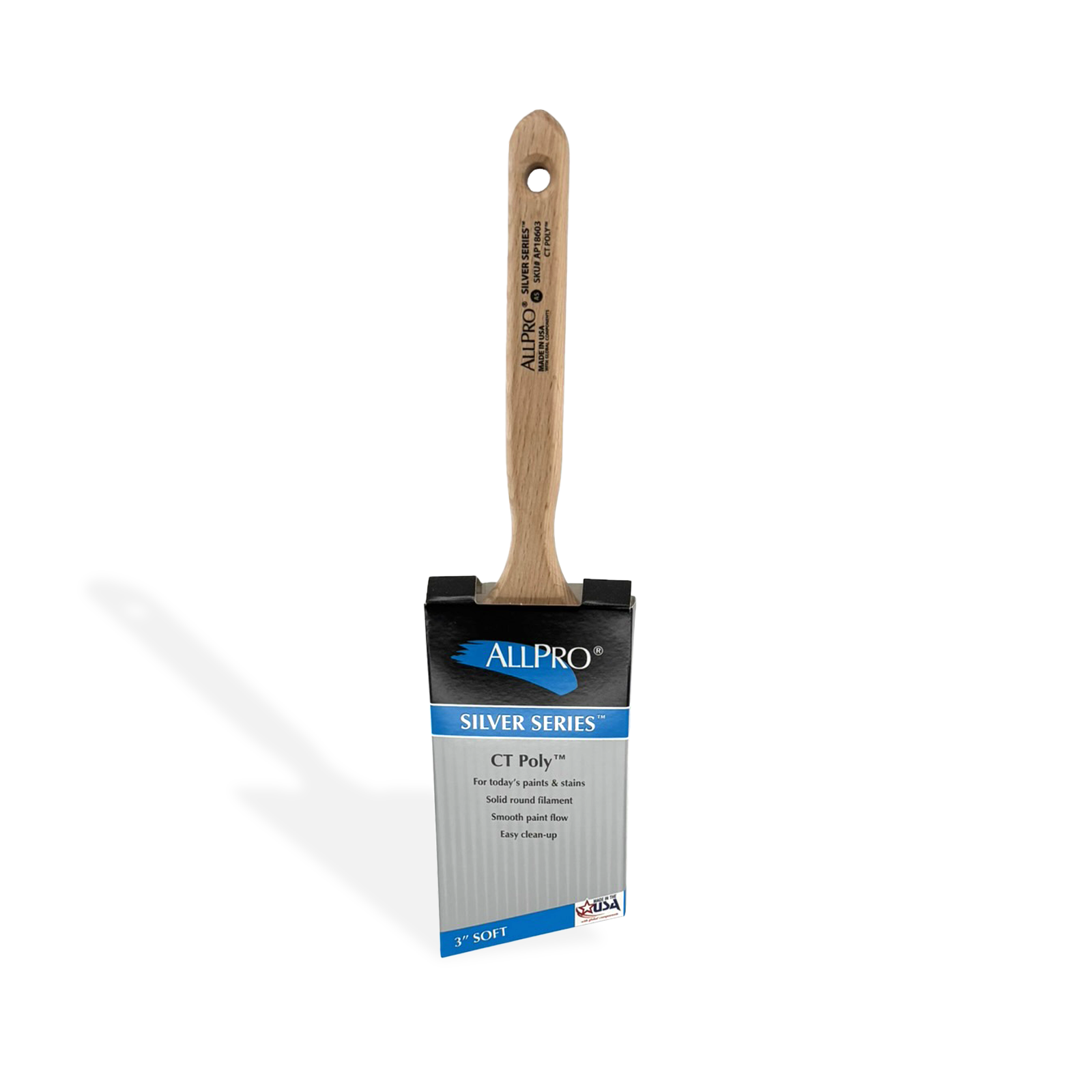 ALLPRO - Silver Series - CT Poly Angle Brush